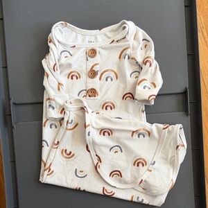 Caden Lane baby tie gown